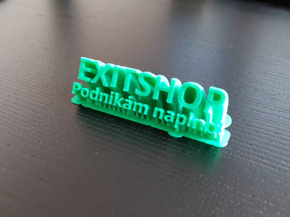 Zelené těžítko ExitShop - malé (8 cm)