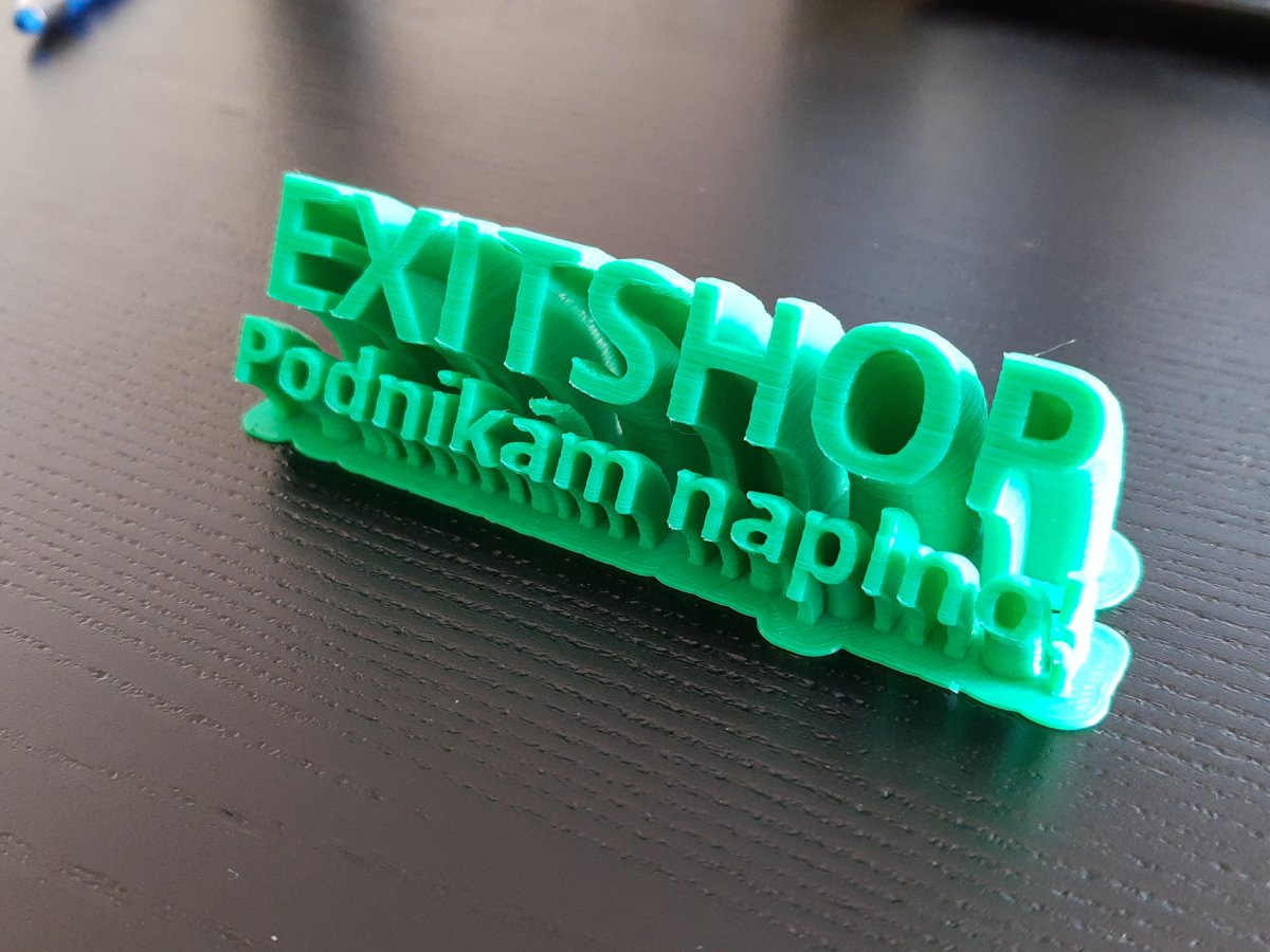 Zelené těžítko ExitShop - velké (12 cm)