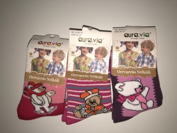 Thermo ponožky dívčí vel. 28 - 31 mix 2 páry Thermo ponožky dívčí vel. 28 - 31 mix 2 páry