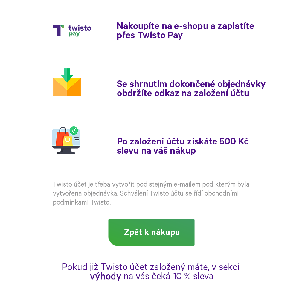 Získej s Twistem 500 Kč na nákupy