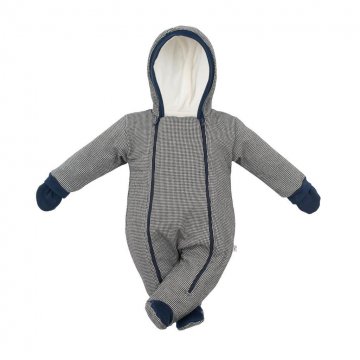 Zimní kojenecká kombinéza s kapucí a rukavicemi Baby Service Retro | Velikost: 62 (3-6m)