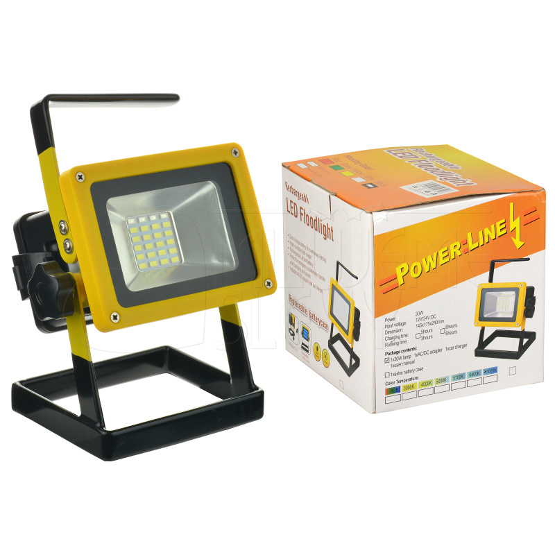 Nabíjecí LED světlomet - 30W Nabíjecí LED světlomet - 30W