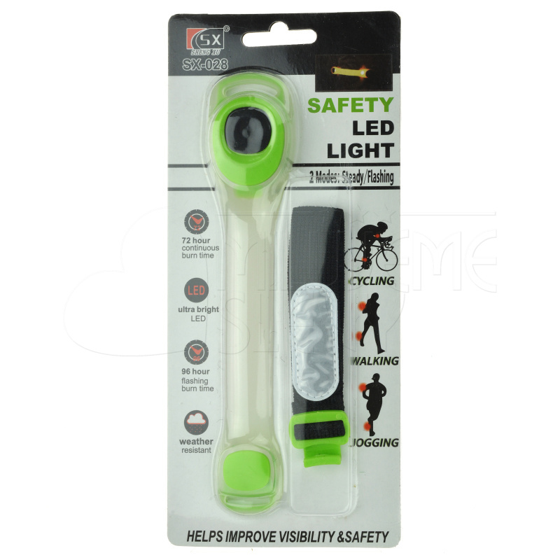 Bezpečnostní svítící LED pásek - zelený Bezpečnostní svítící LED pásek - zelený