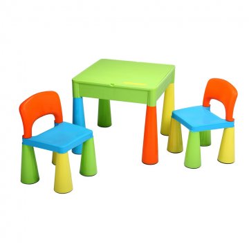 Dětská sada stoleček a dvě židličky NEW BABY multi color | Velikost: 