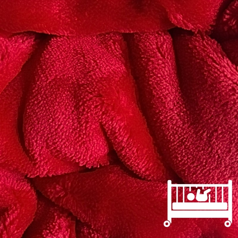 Mikroplyšové prestieradlo APEX do detskej postieľky - červené