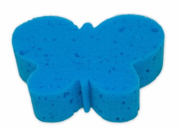 Dětská koupelová houba - zvířátko, modrá