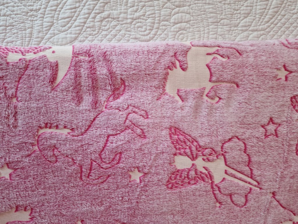 Deka svietiaca Vila ružová Veľkosť: 100x150cm