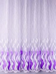 Záclona skleněná vlna - fialová Velikost: výška 160cm