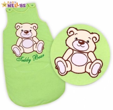 Spací vak Teddy Bear, Baby Nellys - sv. zelený vel. 2