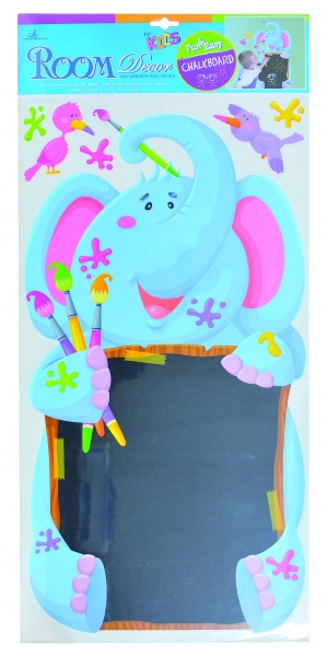 Nástěnná dekorace - samolepka s tabuli - slon