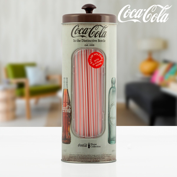 Retro Zásobník na Brčka Coca-Cola Retro Zásobník na Brčka Coca-Cola