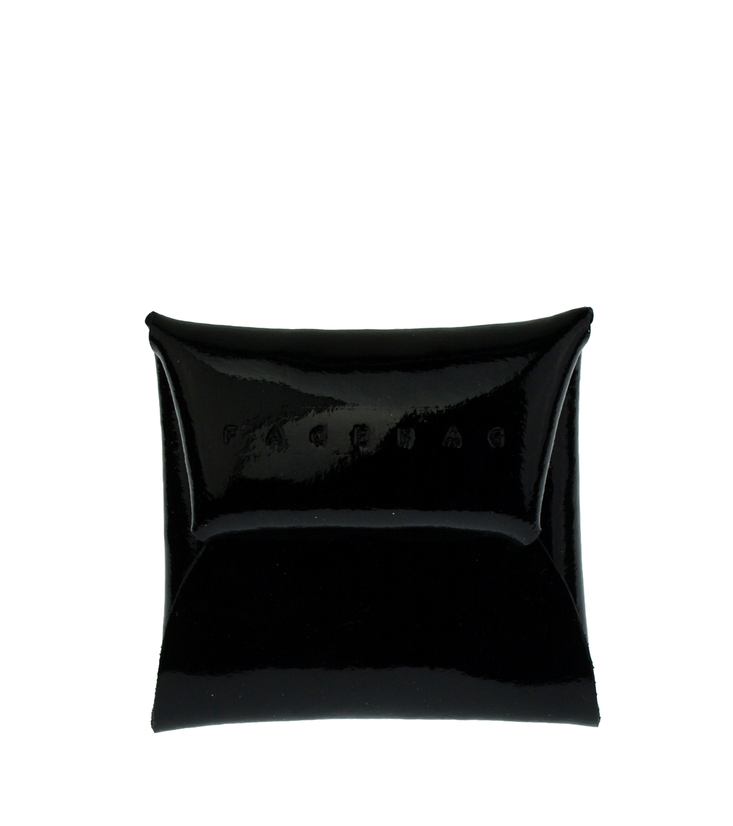 Kožený mincovník FACEBAG - Černá lak Kožený mincovník FACEBAG - Černá lak