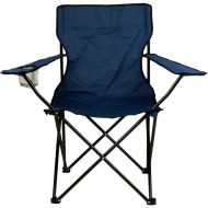 Sada 2 skládacích kempingových modrých židlí