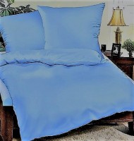 Prodloužené povlečení bavlna UNI 140x220, 70x90cm Modrá, Výběr zapínání: - nitěný knoflík