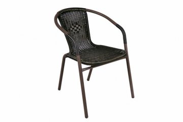 Garthen Zahradní židle Bistro, tm. hnědá, 73x53x60 cm