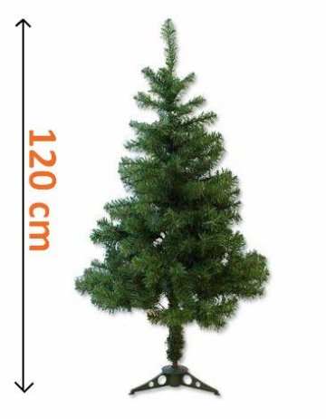 Umělý vánoční strom 1,2 m, tmavě zelený