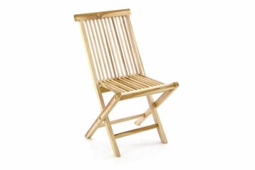 Divero Skládací židle z týkového dřeva, 89 x…