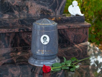 Urna Keramická s fotografiou - SIVÉ TERASO