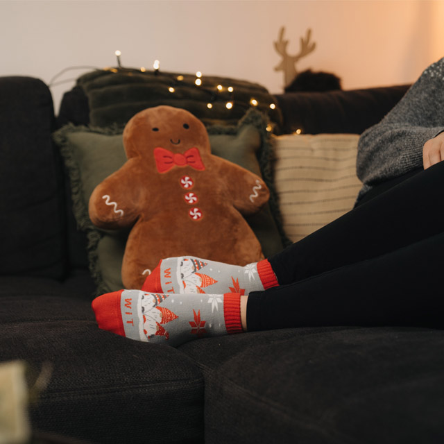 Socken - Weihnachten - Zwerge - niedrig