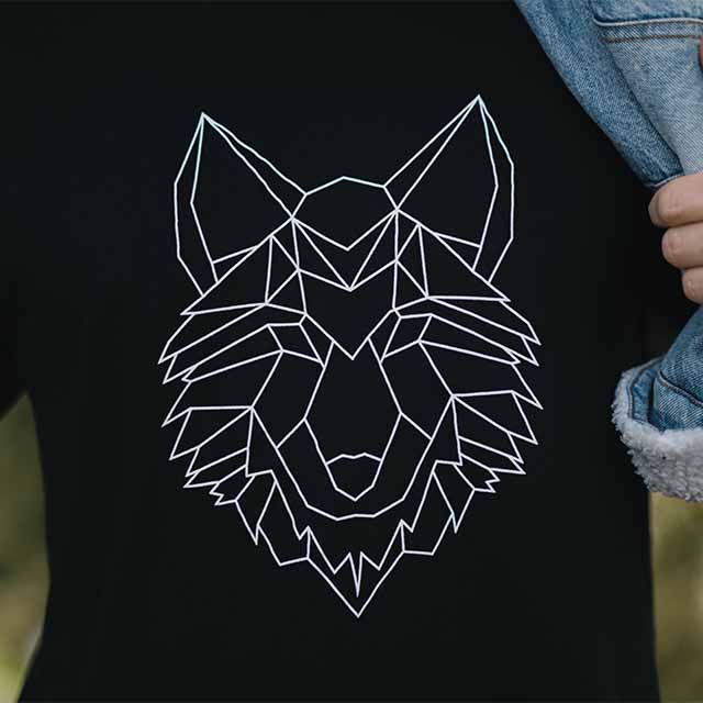 Pánske tričko - Vlk 1