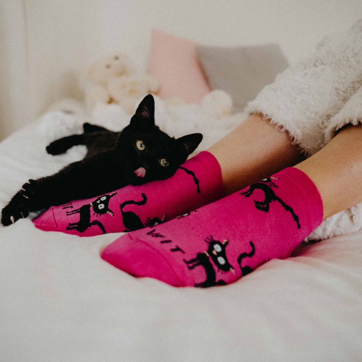 Geschenkset - Socken - Katzen 3 mix