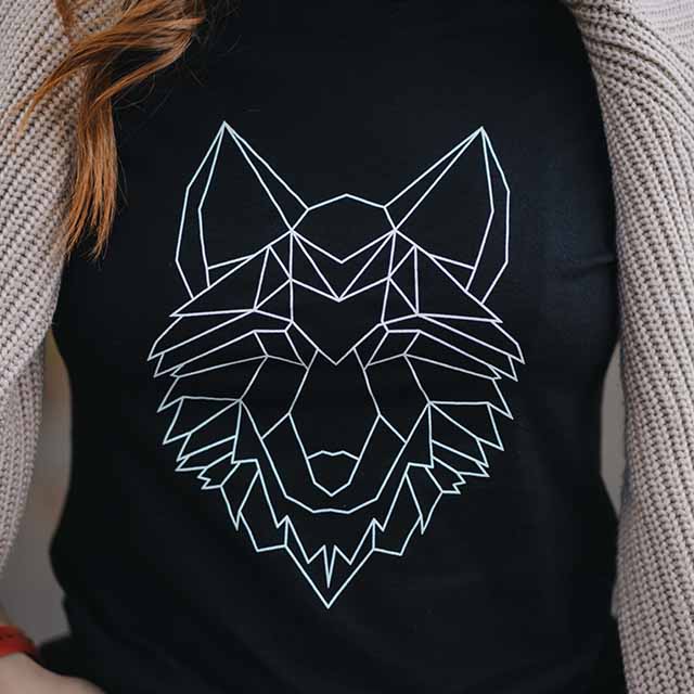 Damen T-Shirt - Wolf 1 tp1