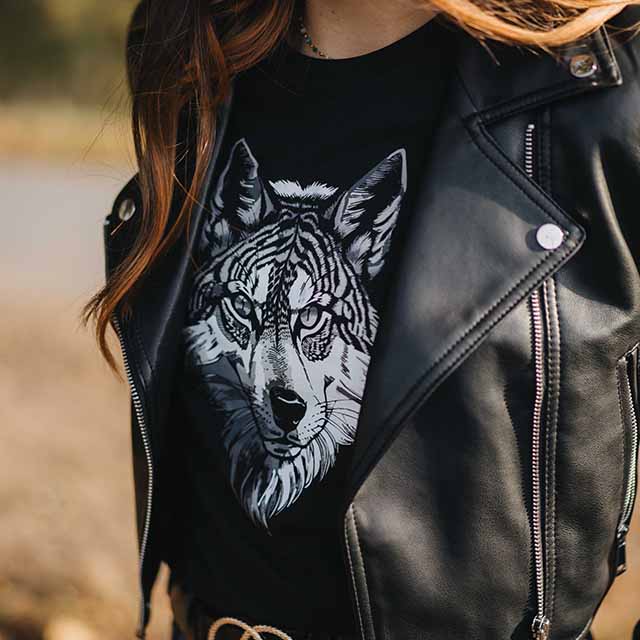 Damen T-Shirt - Wolf 2 tp1