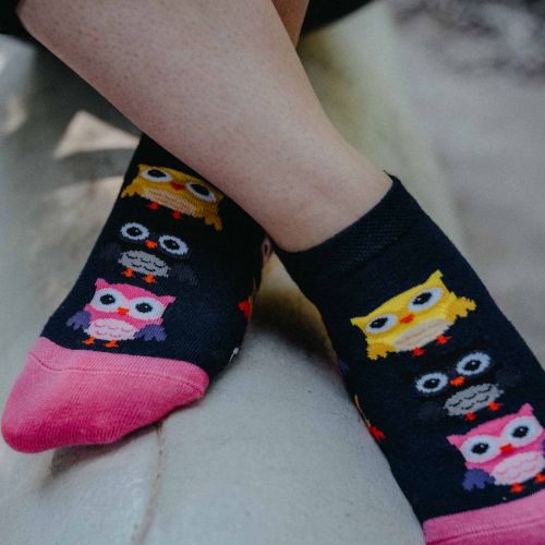 Ponožky - Sova - nízke p5