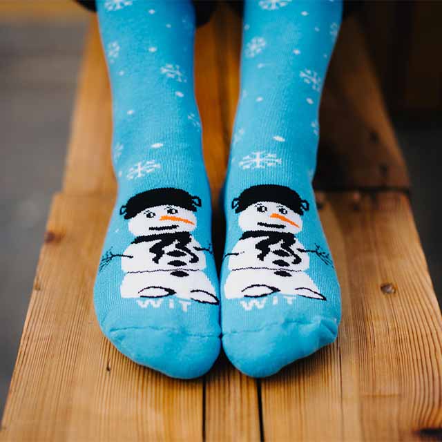 Ponožky termo - Snehuliak