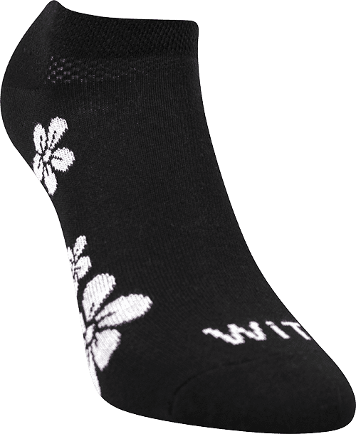 Ponožky - Kvietok biela tp2