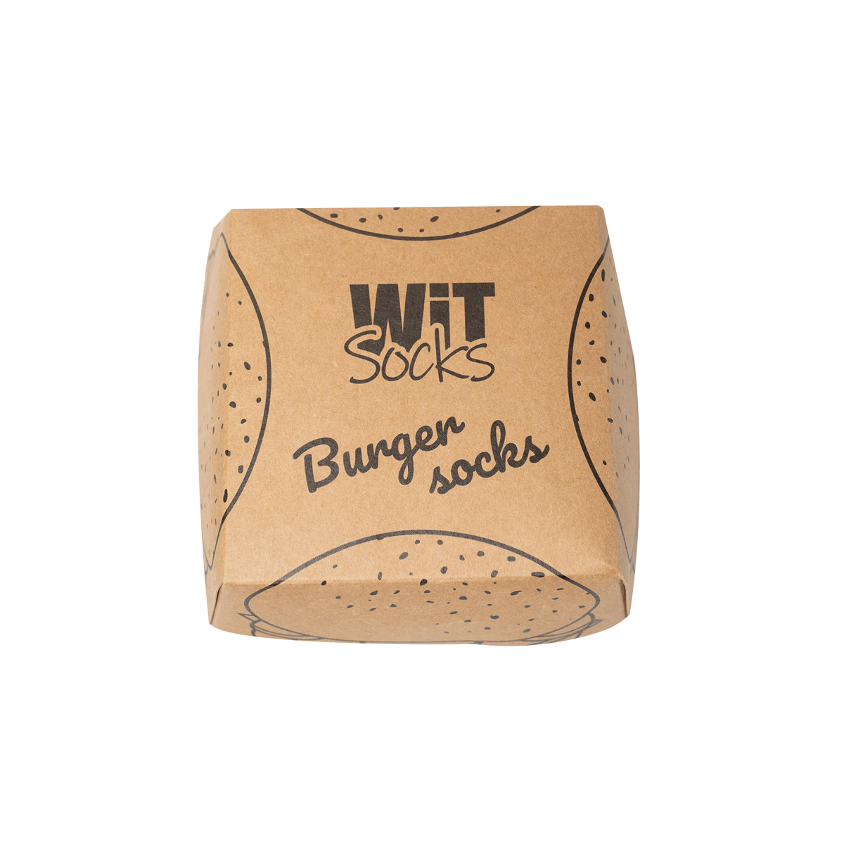 Șosete - Hamburger + cartofi prăjiți - 2 perechi într-o cutie cadou tp7