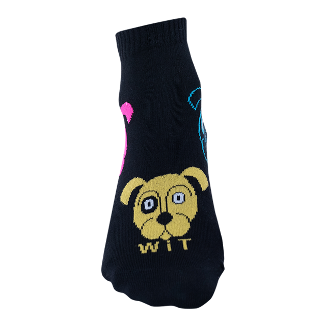 Ponožky - Pes čierny nízke p3