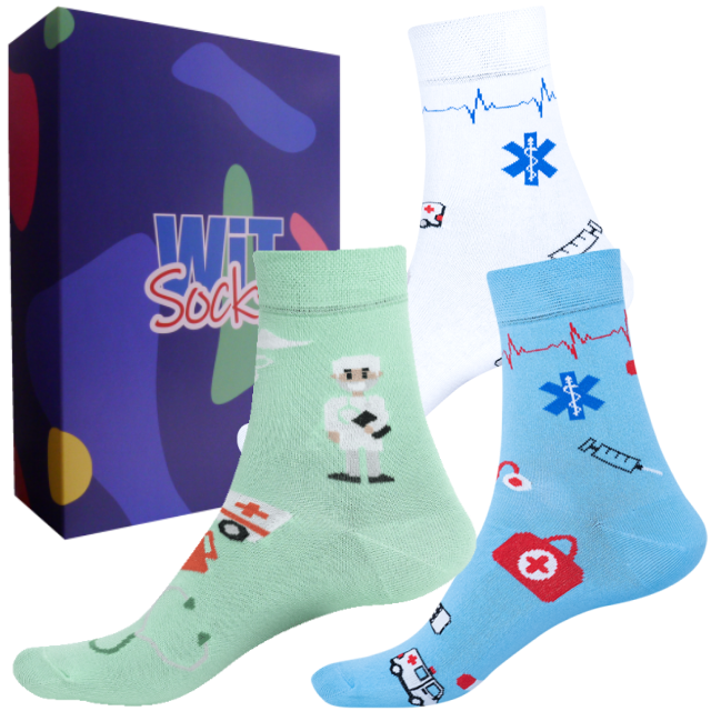 Darčekový set - Ponožky Zdravotníctvo mix 4