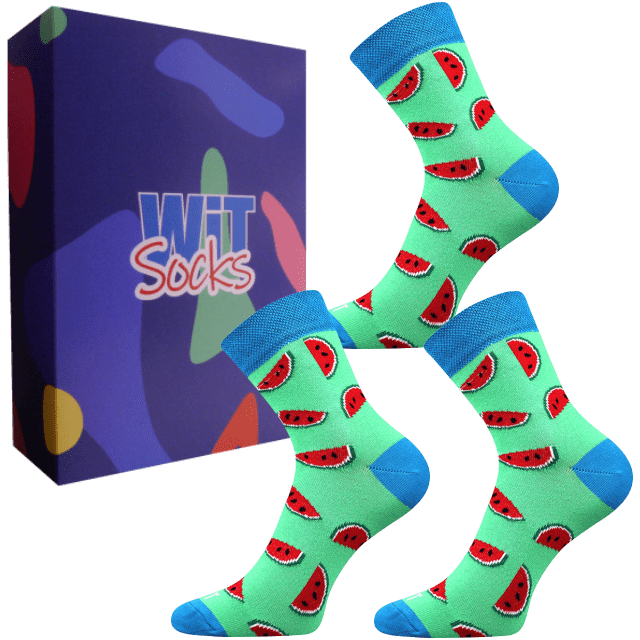 Geschenkset - Socken - Melone
