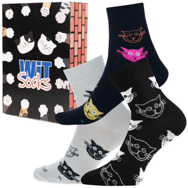Geschenkset - Socken - Katzen 2