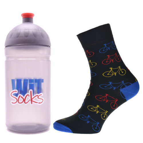 Fahrradflasche + Socken Fahrrad