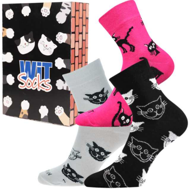 Geschenkset - Socken - Katzen