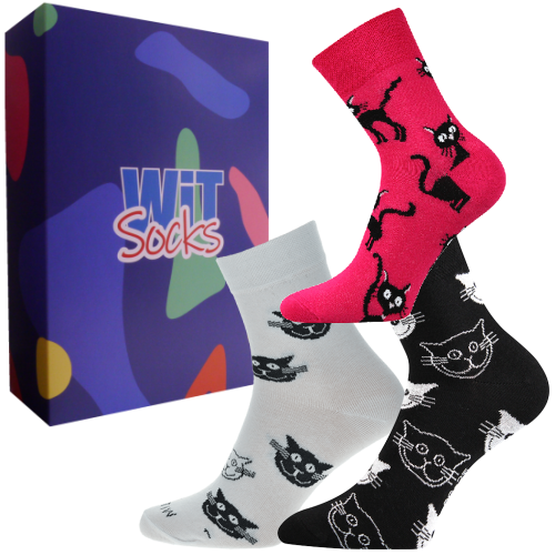 Darčekový set - Ponožky Mačky