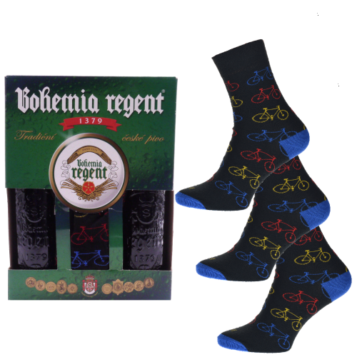Dárkový set - 2 Piva Bohemia Regent + 3x Ponožky Kolo