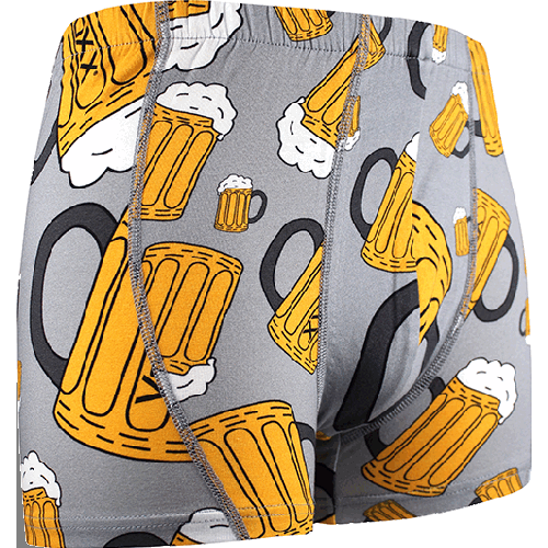 Boxer - Bier - hellgrau
