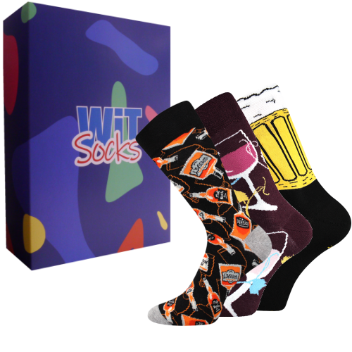 Darčekový set - Ponožky Alkoholik
