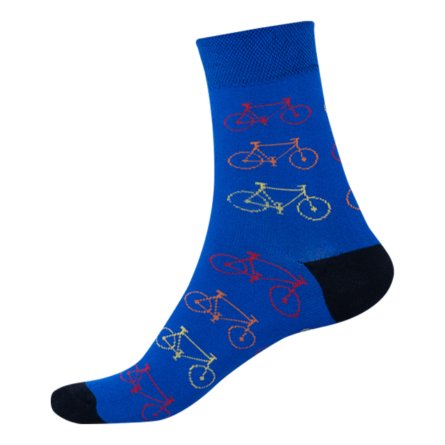 Socken - Fahrrad - blau