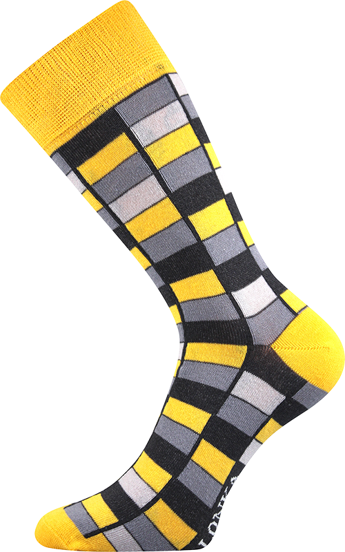 Ponožky - Mozaika žlutá