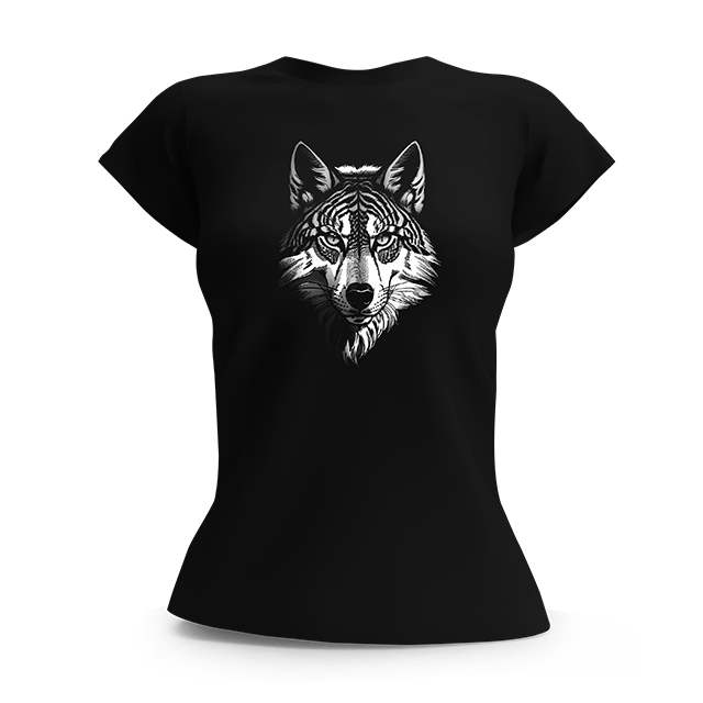 Dámske tričko - Vlk 2 tmain
