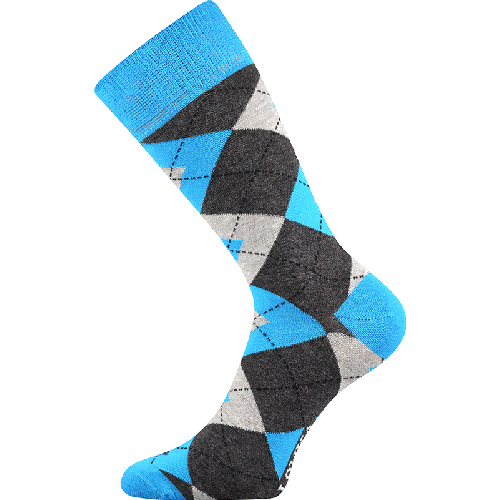 Socken - Raute - blau