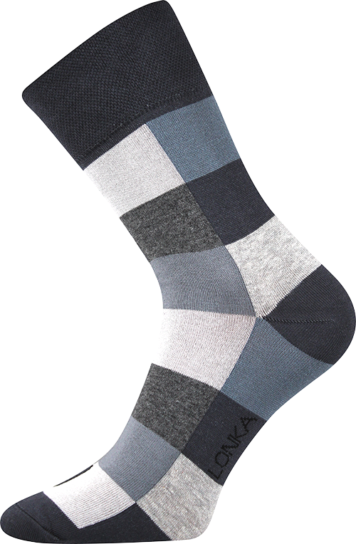 Ponožky - Kostky - šedá