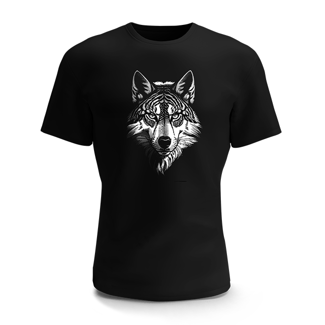 Pánske tričko - Vlk 2 tmain