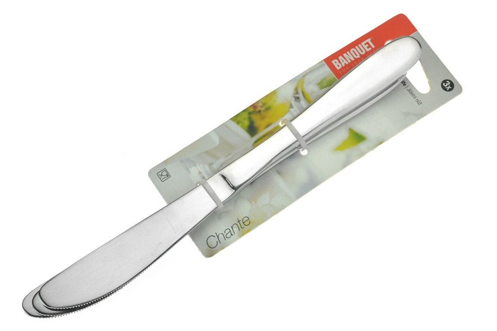 Jídelní nože BANQUET CHANTE (21cm) - Set 3ks  Domácí potřeby, eshop pro  domácnost, internetový obchod domácích potřeb