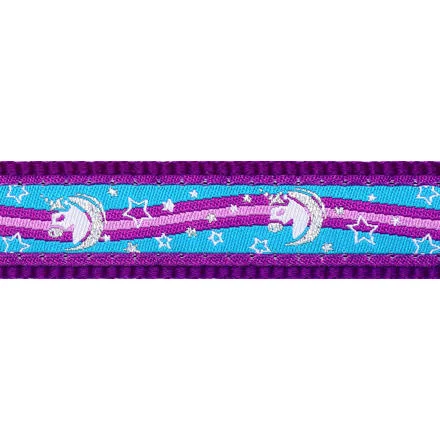 Obojek RD 15 mm x 24-37 cm - Unicorn Purple