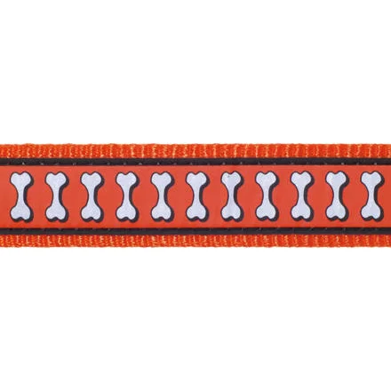 Obojek RD 25 mm x 41-63 cm - Bones Rfx - Oranžová